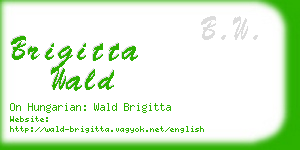 brigitta wald business card